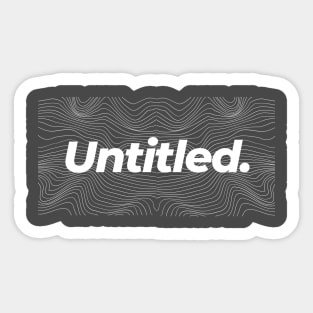 Typography Untitled Shirt Sticker